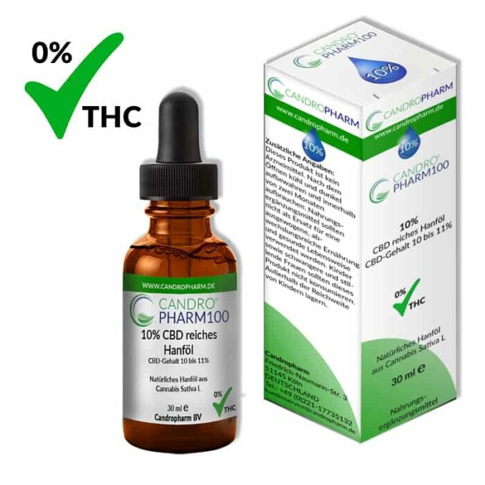 Candropharm100 10% CBD reiches Hanföl