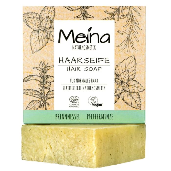 Meina Naturkosmetik - Haarseife mit Brennnessel und Pfefferminze