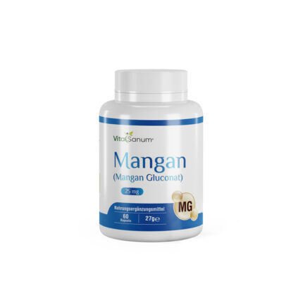 VitaSanum®- Mangan (Mangan Gluconat) 25 mg 60 Kapseln